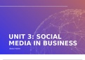 Unit 3 - Using Social Media in Business Assignment 1 DISTINCTION