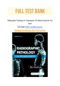 Radiographic Pathology for Technologists 7th Edition Kowalczyk Test Bank