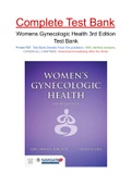 Womens Gynecologic Health 3rd Edition Test Bank
