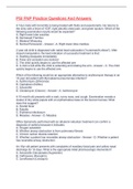 PSI FNP Practice Questions And Answers 2022&sol;2023