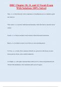 DHC Chapter 10&comma; 11&comma; and 13 Vocab Exam With Solutions 100&percnt; Solved