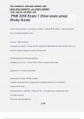 PNB 2250 Exam 1 &lpar;final exam prep&rpar; Study Guide