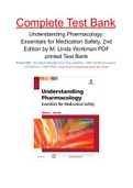 Understanding Pharmacology: Essentials for Medication Safety, 2nd Edition by M. Linda Workman PDF printed Test Bank