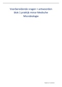 Minor Medische Microbiologie Praktijk blok 1 samenvatting Voordeelbundel