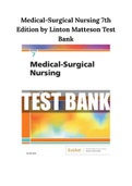 Medical-Surgical Nursing 7th Edition by Linton Matteson Test Bank