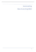 Samenvatting Basis acute zorg (BAZ)