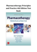 Pharmacotherapy Principles and Practice 4th Edition Test Bank