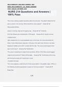 NURS 214 Questions and Answers &vert; 100&percnt; Pass