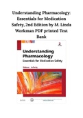 Understanding Pharmacology&colon; Essentials for Medication Safety&comma; 2nd Edition by M&period; Linda Workman PDF printed Test Bank