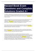 Navaed Book Exam Questions and Complete Solutions Graded A&plus;