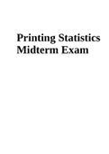 Statistics Midterm Exam Questions and Answers