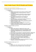 Study Guide Exam 2 NR 222 Health and Wellness