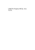 CPR3701 Property-MCQs -ALL TUTS.
