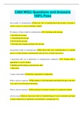 C464 WGU Questions and Answers 100&percnt; Pass