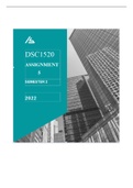 DSC1520 ASSIGNMENT 5 SEMESTER 2 2022