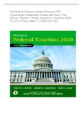 Test Bank for Pearson’s Federal Taxation 2020  Corporations, Partnerships, Estates and Trusts, 33rd  Edition