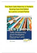 Test Bank For Safe Maternity and Pediatric Nursing Care &lbrace;2nd Edition &rcub;By Linnard-Palmer &vert; All Chapters Included &vert; Q& A With Explanations&vert; Latest Edition