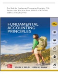 Test Bank for Fundamental Accounting Principles, 25th  EditionTest Bank for Fundamental Accounting Principles, 25th  EditionTest Bank for Fundamental Accounting Principles, 25th  EditionTest Bank for Fundamental Accounting Principles, 25th  EditionTest Ba