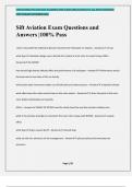 Sift Aviation Exam Questions and Answers &vert;100&percnt; Pass