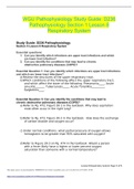WGU Pathophysiology Study Guide: D236 Pathophysiology Section 1 Lesson 8 Respiratory System