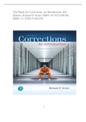 Test Bank for Corrections: An Introduction, 6th  Edition