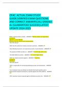 OFAC  ACTUAL EXAM STUDY GUIDE&vert;VERIFIED EXAM QUESTIONS AND CORRECT ANSWERS&vert;ALL GRADED A&plus;&vert;GUARANTEED SUCCESS&vert;LATEST UPDATE 2024-2025