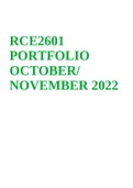 RCE2601 PORTFOLIO OCTOBER/NOVEMBER 2022