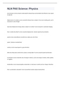 NLN PAX Science&colon; Physics EXAM 2022&sol;2023
