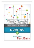 Effective Leadership and Management in Nursing 9th Edition Sullivan Test Bank&period;