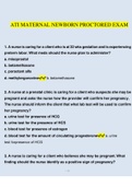 ATI Maternal Newborn Proctored Exam Questions and Answers Latest &vert; 100&percnt; Correct Answers