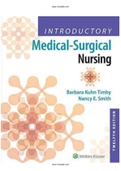 Introductory Medical Surgical Nursing 12th Edition Timby Smith Test Bank