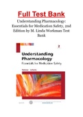 Understanding Pharmacology&colon; Essentials for Medication Safety&comma; 2nd Edition by M&period; Linda Workman Test Bank