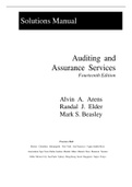Solutions Manual Auditing and Assurance Services Fourteenth Edition Alvin A. Arens Randal J. Elder Mark S. Beasley