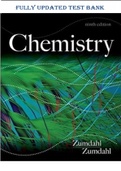 Test Bank for Chemistry 9th Edition by Zumdahl
