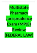 Multistate Pharmacy Jurisprudence Exam (MPJE) Review (FEDERAL LAW)