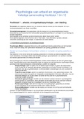 Samenvatting Psychologie van arbeid en organisatie, 6e editie met MyLab NL toegangscode, ISBN: 9789043036917  Inleiding In De Arbeids & Organisatiepsychologie