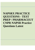 NAPSRX ACTUAL QUESTIONS - TEST PREP &sol; PHARMACEUT CNPR NAPSR Practice Questions Latest