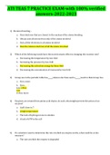 ATI TEAS 7 PRACTICE EXAM-with 100&percnt; verified answers-2022-2023