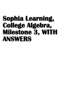 Sophia Learning, College Algebra, Milestone 3, WITH ANSWERS AND WORKINGS
