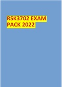 RSK3702 EXAM PACK 2022