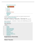 Shadow Health Assignment Tina | Digital Clinical Experience Score 100%