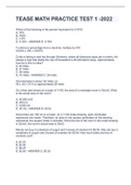 TEASE MATH PRACTICE TEST 1 -2022