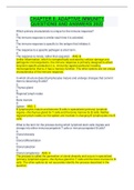 CHAPTER 8- ADAPTIVE IMMUNITY QUESTIONS AND ANSWERS 2022
