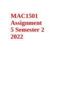 MAC1501 Assignment 5 Semester 2 2022