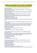 MATERNAL CHILD NURSING CARE - CHAPTER 10- ASSESSMENT OF HIGH RISK PREGNANCY QUESTIONS AND ANSWERS 2022