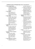 Exam (elaborations)NUR2603 Essentials of Pathophysiology Exam 1 Focused Review  Essentials of Pathophysiology, ISBN: 9781451190809