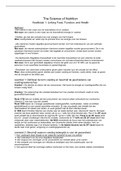 Samenvatting H1 The Science of Nutrition, J. Thompson, M. Manore en L. Vaughan