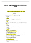 HESI A2 V2 Exam Questions with Answers &lpar;All Correct&rpar;