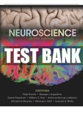 TEST BANK For Neuroscience 6th Edition by Purves, Augustine, Fitzpatrick, Hall, LaMantia, Mooney, Platt & White / Complete Solution With Verified Answers From Publisher 