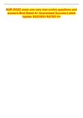 NUR 2032C exam one care man evolve questions and answers Best Rated A&plus; Guaranteed Success Latest Update 2022&sol;2023 RATED A&plus;